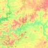 Hart County topographic map, elevation, terrain