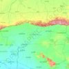 Oddar Meanchey topographic map, elevation, terrain