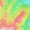 Les Avanchers-Valmorel topographic map, elevation, terrain