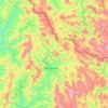 Phonthong District topographic map, elevation, terrain