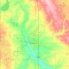 Brookings County topographic map, elevation, terrain