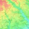 Hordle topographic map, elevation, terrain