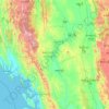 Magway topographic map, elevation, terrain