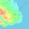 Distrito de Pedasí topographic map, elevation, terrain