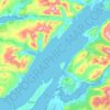 Loch Linnhe topographic map, elevation, terrain