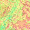 Luang Prabang topographic map, elevation, terrain