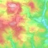 Königsberg topographic map, elevation, terrain