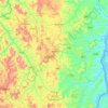 Nyanza topographic map, elevation, terrain