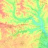 Evans County topographic map, elevation, terrain