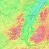 Elsass topographic map, elevation, terrain