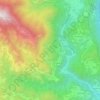 Arola topographic map, elevation, terrain