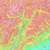 Trentino-Südtirol topographic map, elevation, terrain