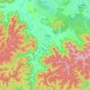 Broke topographic map, elevation, terrain