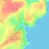 Dunmore East topographic map, elevation, terrain