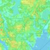 Täby kommun topographic map, elevation, terrain
