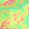 Hongsa District topographic map, elevation, terrain