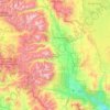 Chaffee County topographic map, elevation, terrain