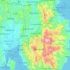 Davao de Oro topographic map, elevation, terrain