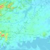 Araruama topographic map, elevation, terrain