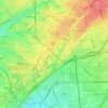 Chilanzar district topographic map, elevation, terrain