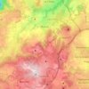 Manzat topographic map, elevation, terrain