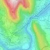 Léaz topographic map, elevation, terrain