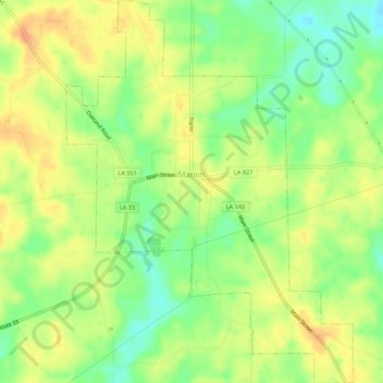 Marion topographic map, elevation, terrain