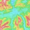 Kössen topographic map, elevation, terrain