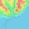 Madalena topographic map, elevation, terrain