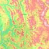 Mong Ping Township topographic map, elevation, terrain