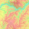 Lewis County topographic map, elevation, terrain