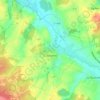 Coulgens topographic map, elevation, terrain