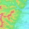 Dörrenbach topographic map, elevation, terrain