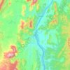 Mekong River topographic map, elevation, terrain