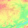 Surubim topographic map, elevation, terrain