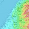 Taichung topographic map, elevation, terrain
