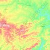 São João topographic map, elevation, terrain