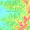 Baignes-Sainte-Radegonde topographic map, elevation, terrain