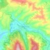 Vila Nova do Ceira topographic map, elevation, terrain