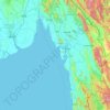 Mon State topographic map, elevation, terrain