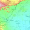 Bantey Meanchey topographic map, elevation, terrain