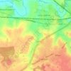 Long Lawford topographic map, elevation, terrain