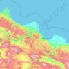 Samsun topographic map, elevation, terrain
