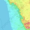 Udupi topographic map, elevation, terrain