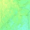 Hathua topographic map, elevation, terrain