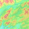 Meung District topographic map, elevation, terrain