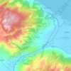 Municipal Unit of Kato Olympos topographic map, elevation, terrain