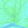 Thị trấn Cái Bè topographic map, elevation, terrain