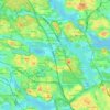 Solna kommun topographic map, elevation, terrain