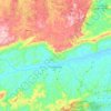 Congonhal topographic map, elevation, terrain